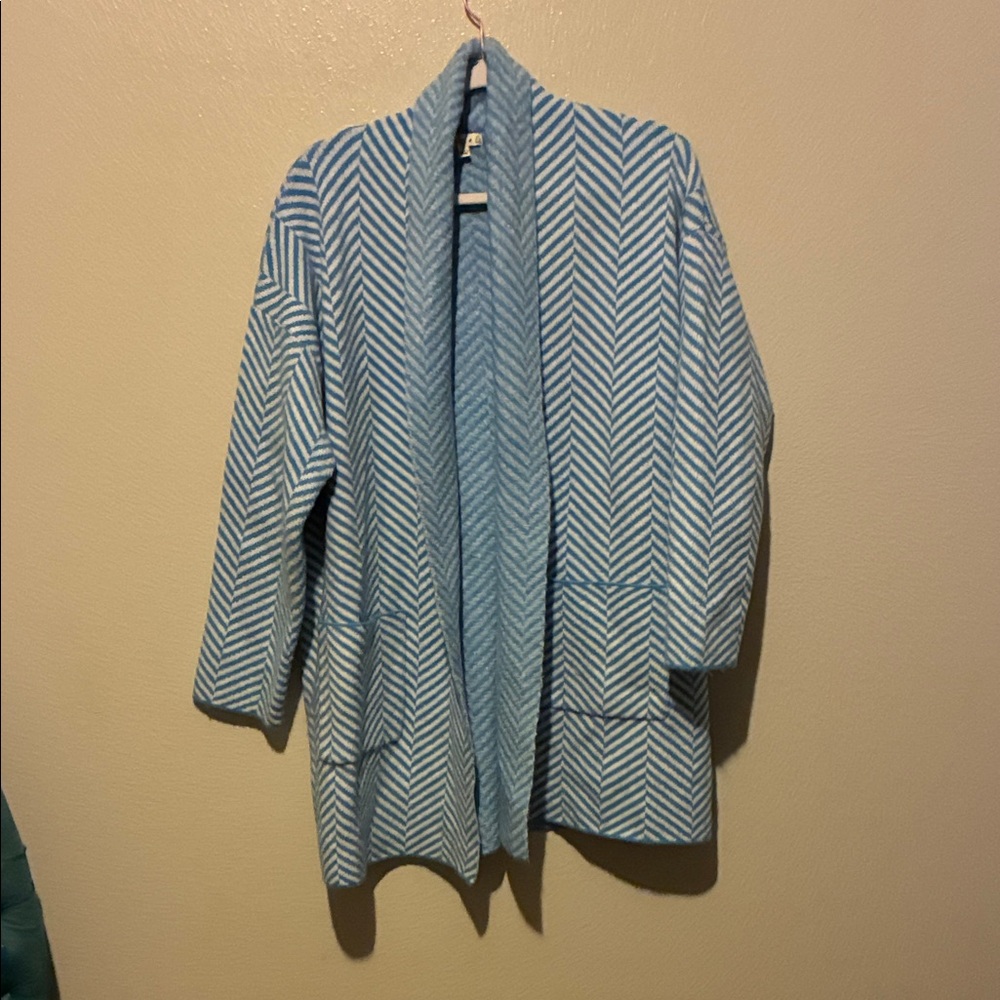 Blue Chevron Women's Cardigan